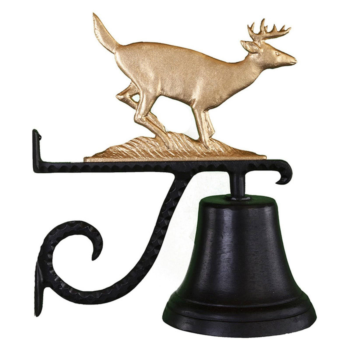 Cast Bell with Gold Buck H600914