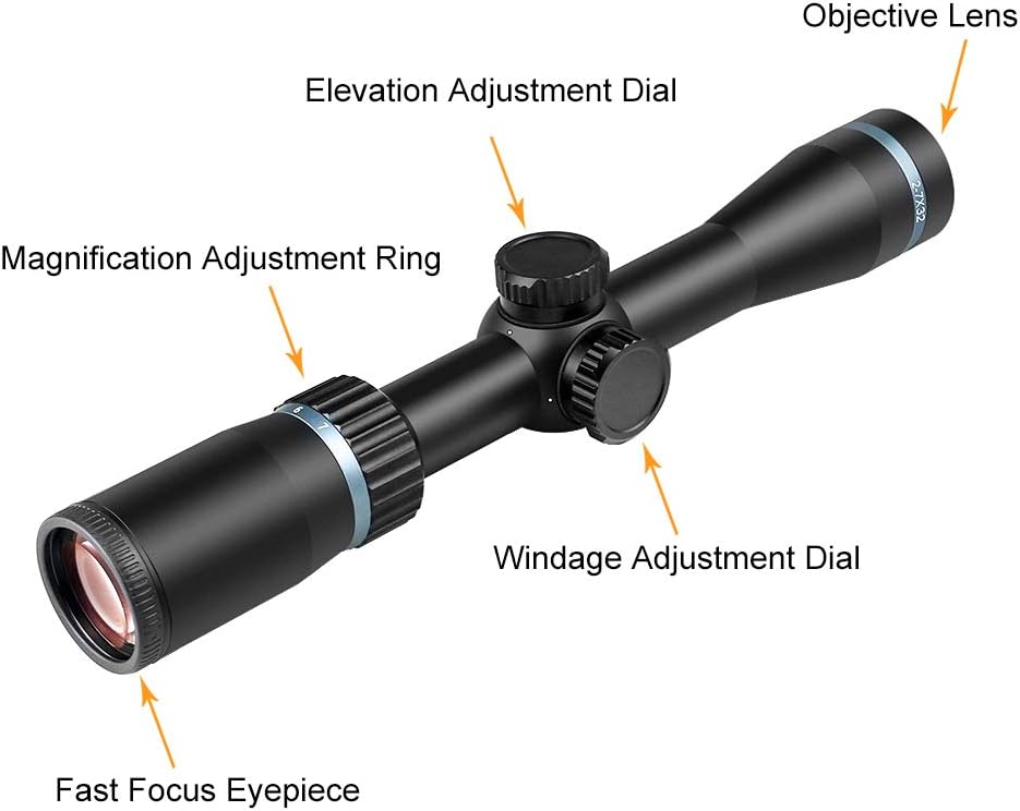 2-7x32mm Long Eye Relief Rifle Scope Q645139