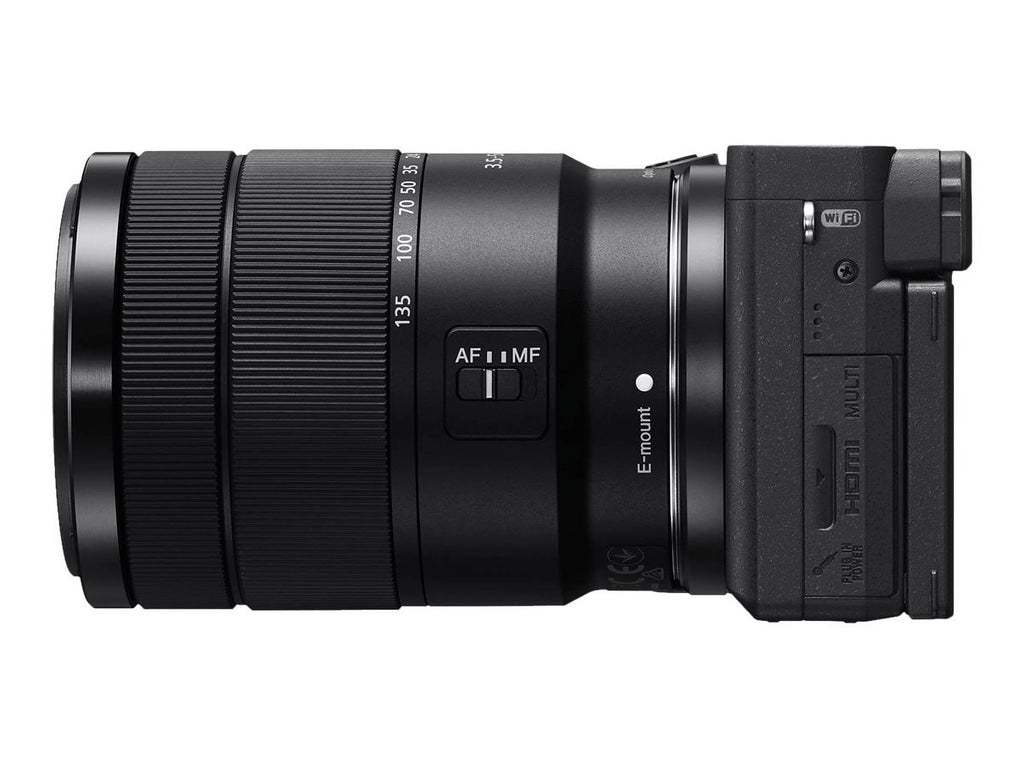Black Mirrorless Digital Camera 24.2 MP APS-C 4K with 18-135mm Lens U8986