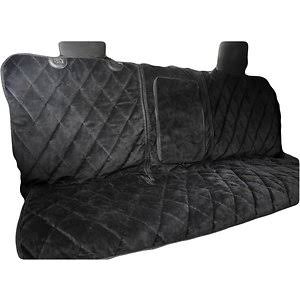 Charcoal X-Large Quilted Velvet Waterproof Car Seat Cover Y6732