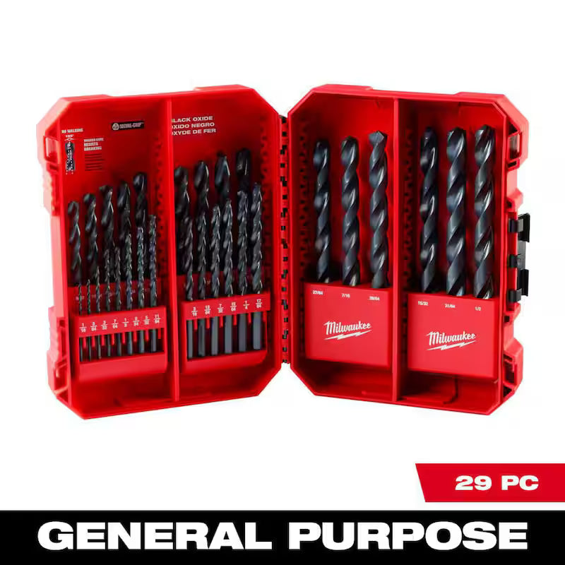 Black Oxide Drill Bit Set 29-Piece V965016