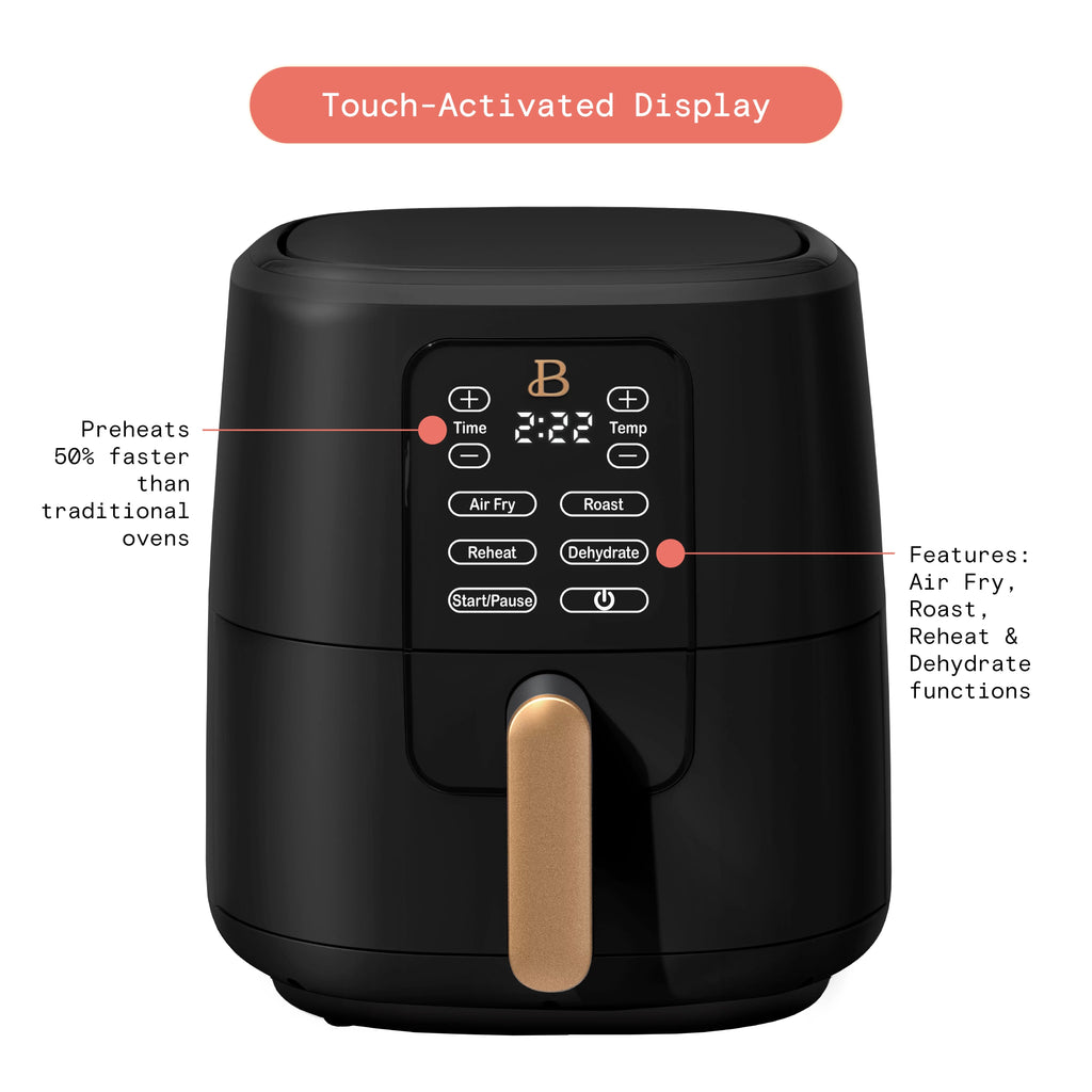 6 Qt Air Fryer with Touch-Activated Display M47662