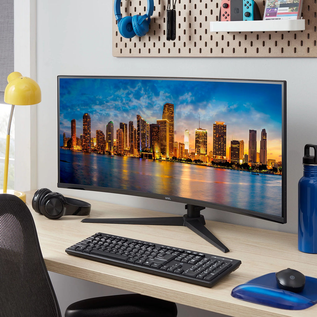 34" Curved Ultrawide WQHD 100Hz Bezel-Less Monitor, Black X7650