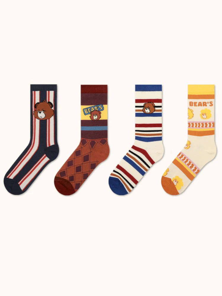 Striped Cotton Socks D223