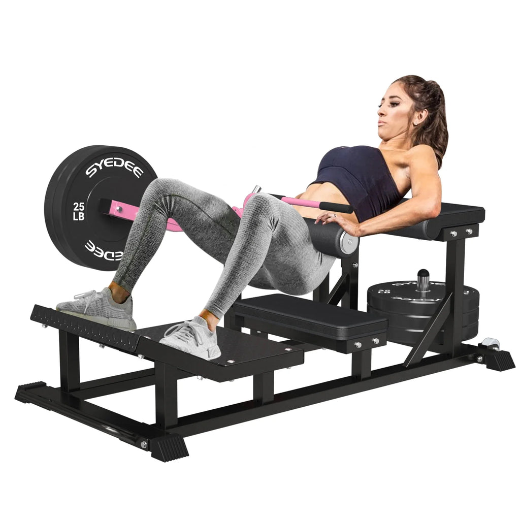 Red Heavy Duty Plate-Loaded Hip Thrust Machine U473