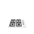 White 30x22 Gas Cooktop with 4 Burners L84102
