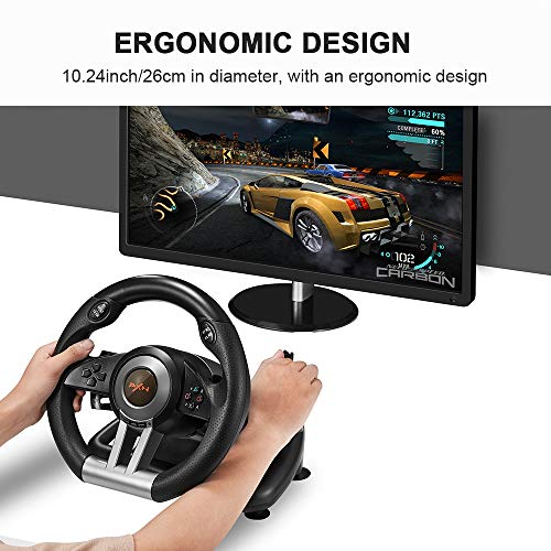 Orange Racing Wheel with Pedals C3528