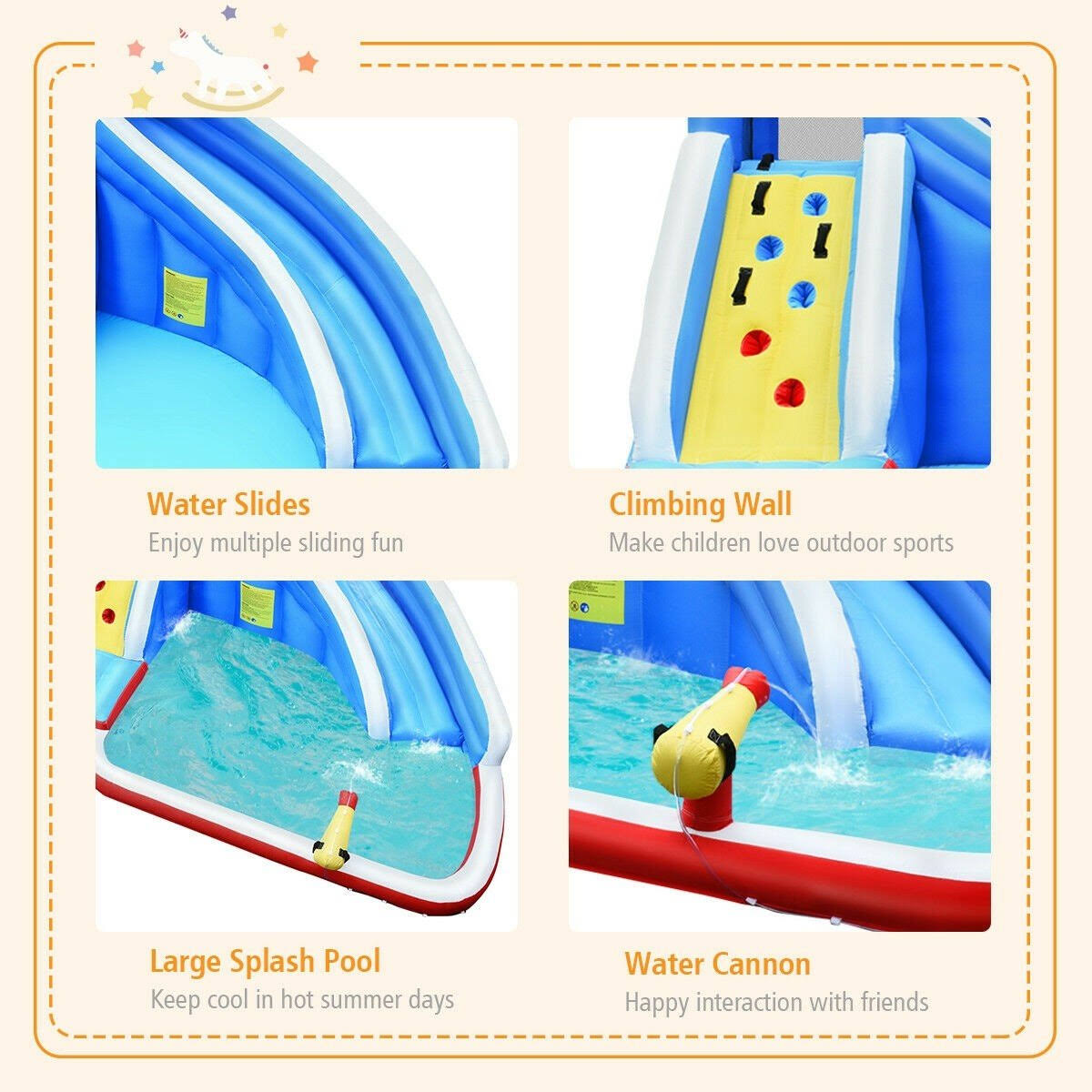 Inflatable Water Slide Bounce House Castle W180