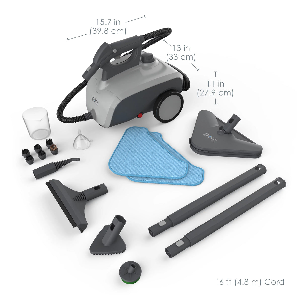 Rolling Steam Cleaner with 18 Accessories I186000