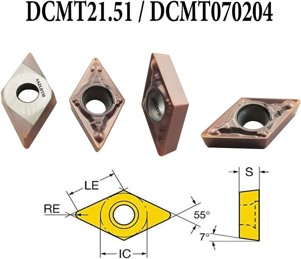 1/2 Mini Lathe Indexable Carbide Turning Tool Holder Bit Set M84643