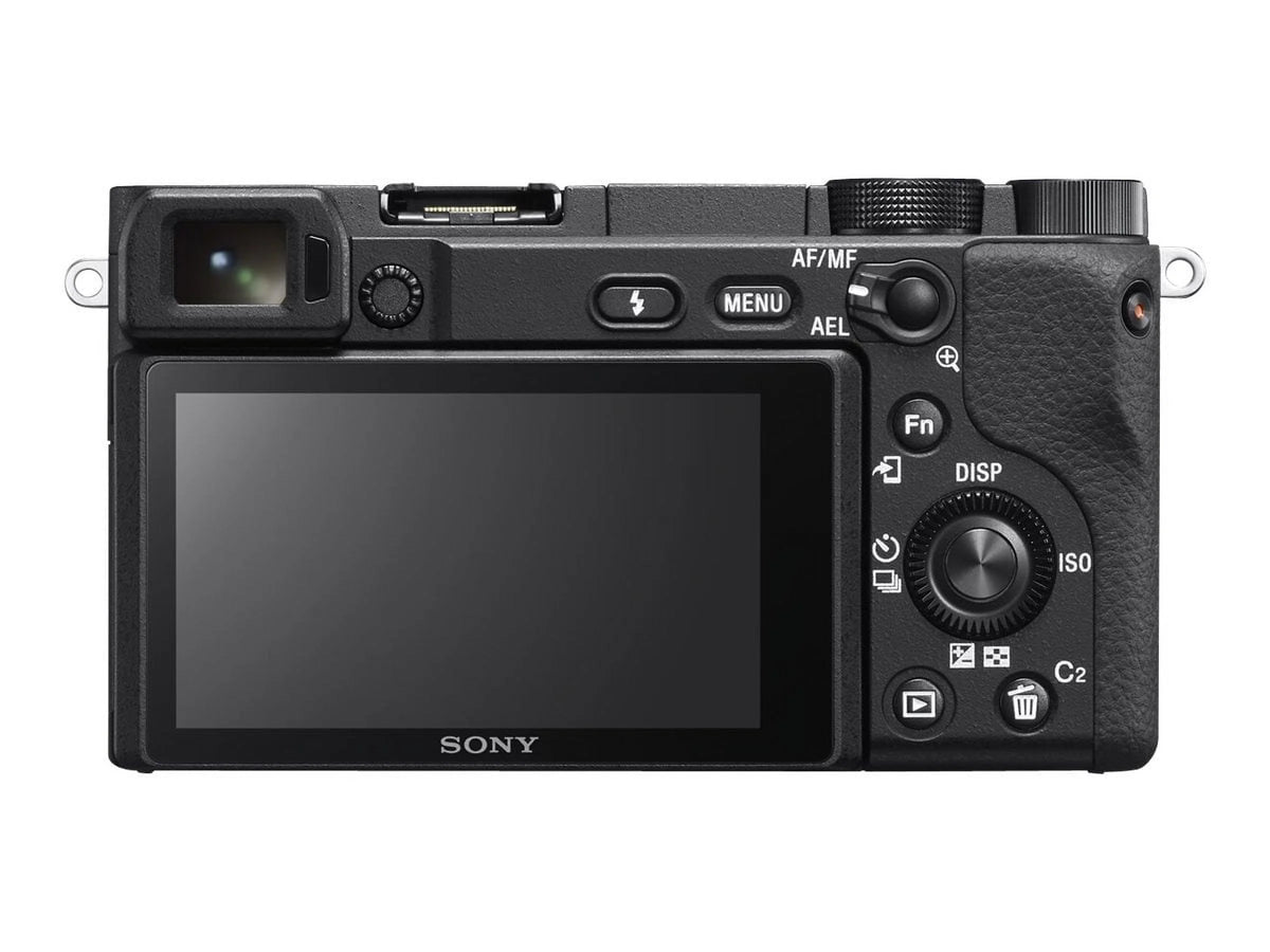 Black Mirrorless Digital Camera 24.2 MP APS-C 4K with 18-135mm Lens U8986