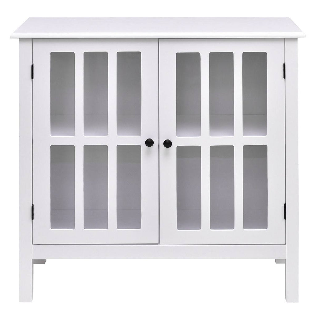 Glass Door Sideboard Storage Cabinet H2534