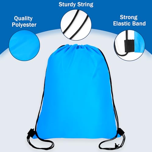 50 Pcs 10 Colors Nylon Drawstring Backpack Y144
