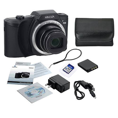 20.0-Megapixel 1080p Full HD Wi-Fi Digital Camera with 22x Zoom (Black) S184