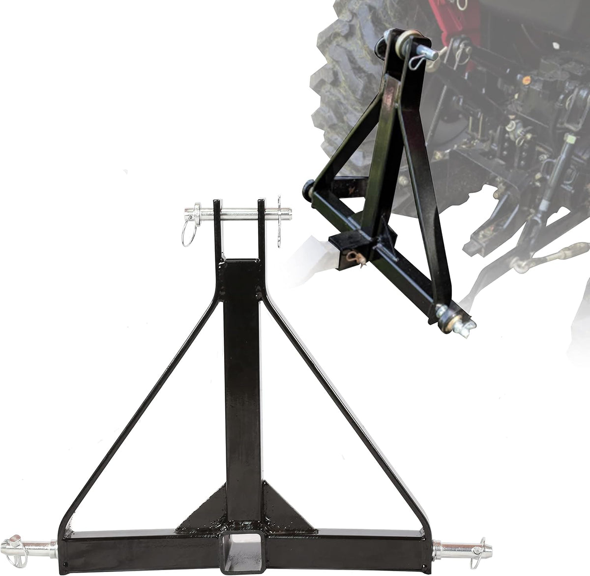 3 Point 2 Receiver Tractor Tow Hitch Drawbar Adapter U5869