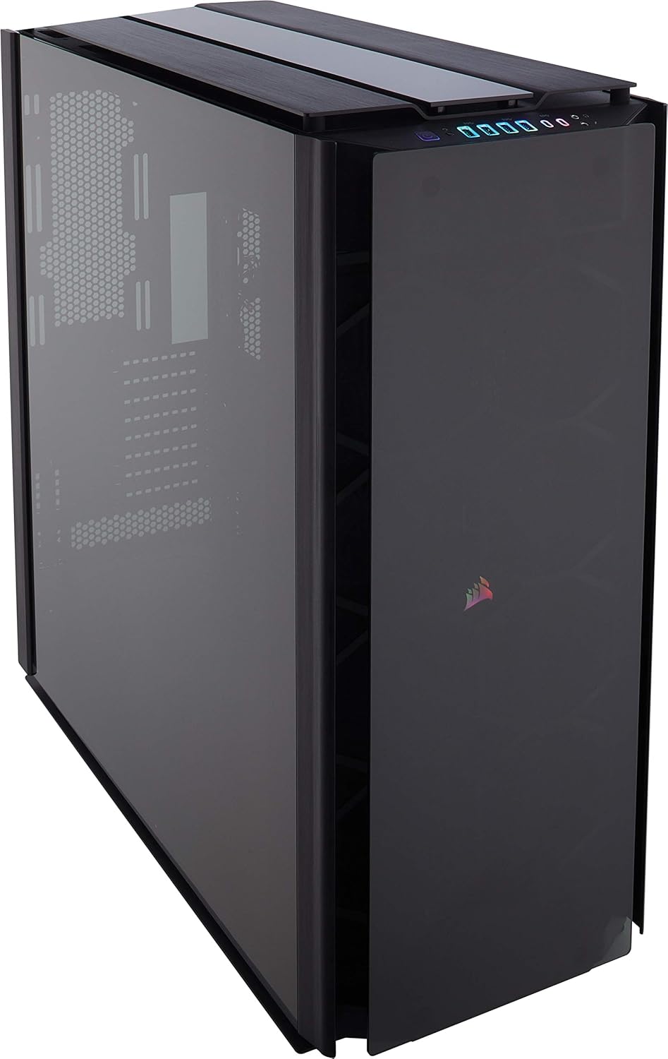 Super-Tower Case Smoked Tempered Glass Aluminum Trim D862591