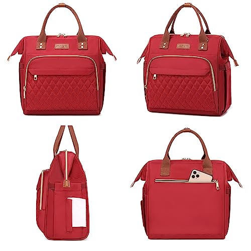 Large Insulated Lunch Tote Bag with Adjustable Strap, Pink G529