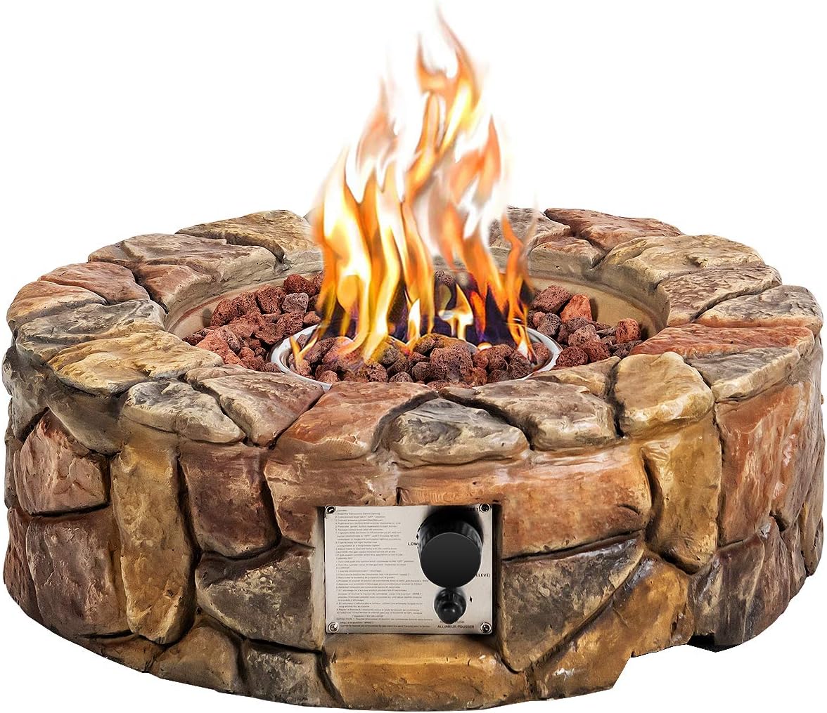 28 Inch 40,000 BTU Propane Gas Fire Pit R55795