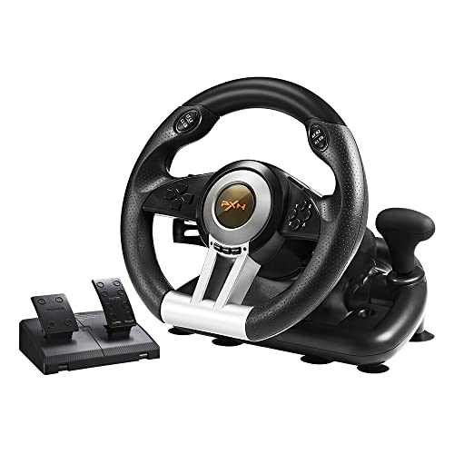 Orange Racing Wheel with Pedals C3528