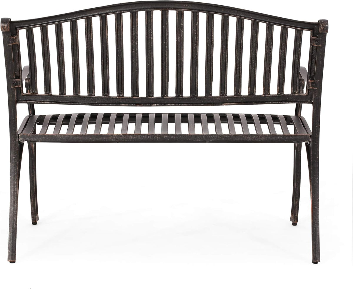 Bronze Cast Aluminum Bench V37232