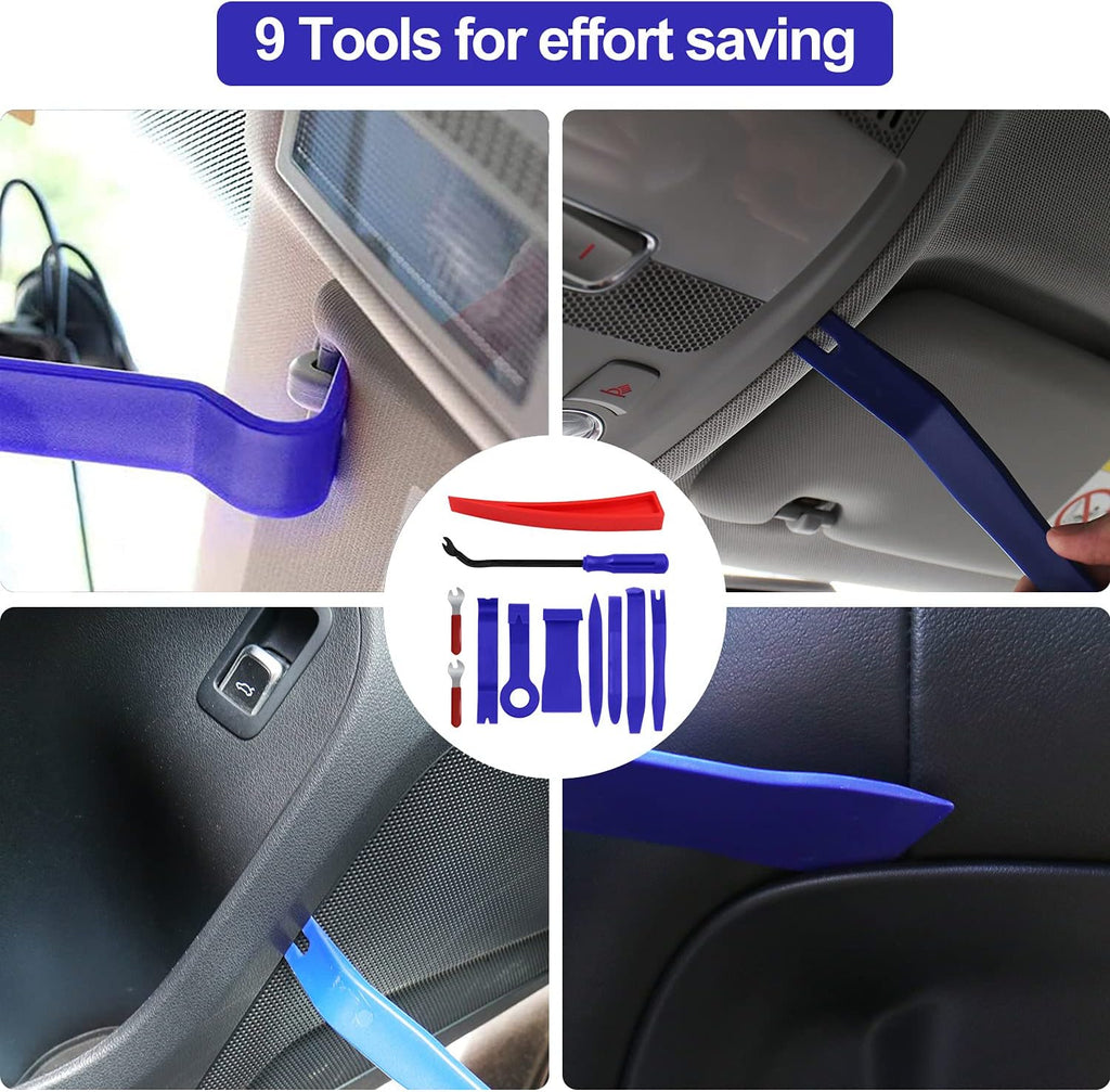Car Tools Kit and Auto Trim Removal Tool Pack of 2 E68612