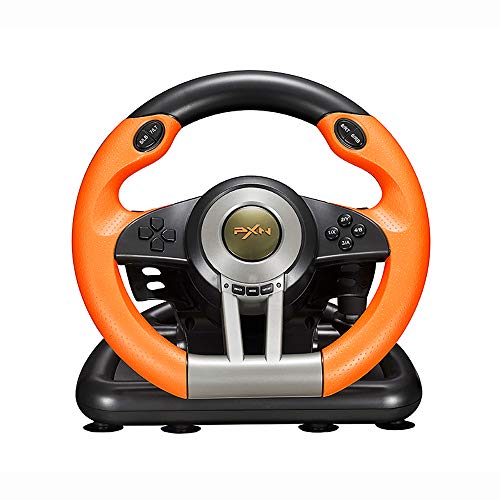 Orange Racing Wheel with Pedals C3528