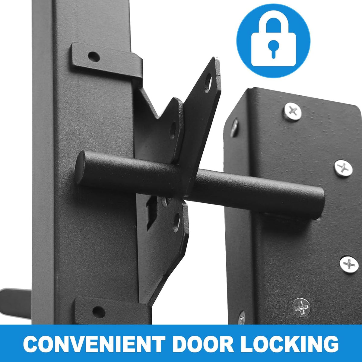 Black Steel Fence Gate Kit O1868