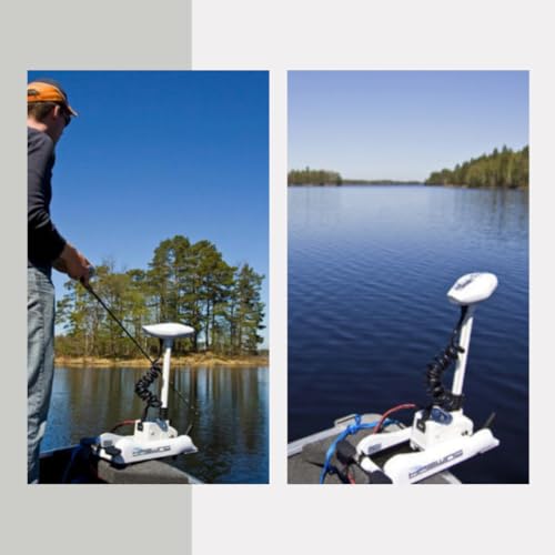12V 55LB 54 Inch Shaft Electric Trolling Motor with Remote Control N649