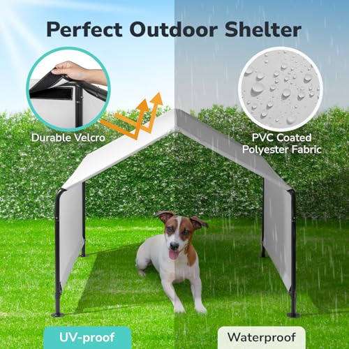 Gray Dog Tent with Waterproof Cover T528