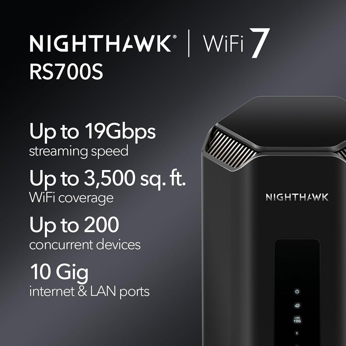 Tri-Band WiFi 7 Router with 10 Gig Port O3202