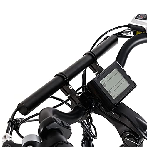 Black Aluminum Alloy 30cm Handlebar Extender J22115