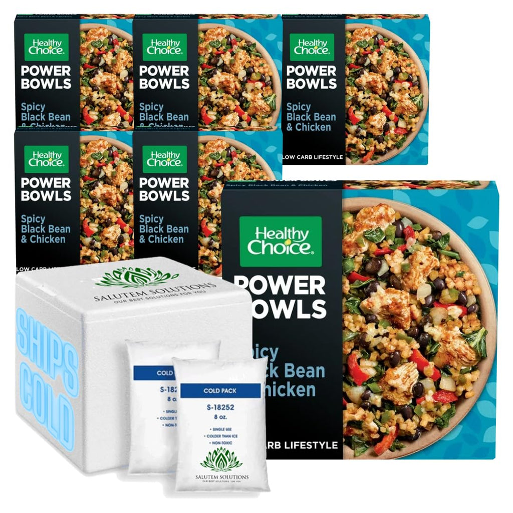Spicy Black Beans Chicken & Riced Cauliflower Frozen Meal, 9.25 oz - Pack of 6 D203