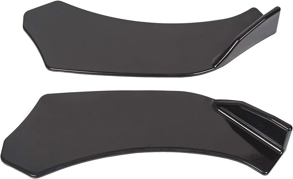 Black Universal Front Bumper Lip Chin Spoiler ABS Pack of 2 P975088