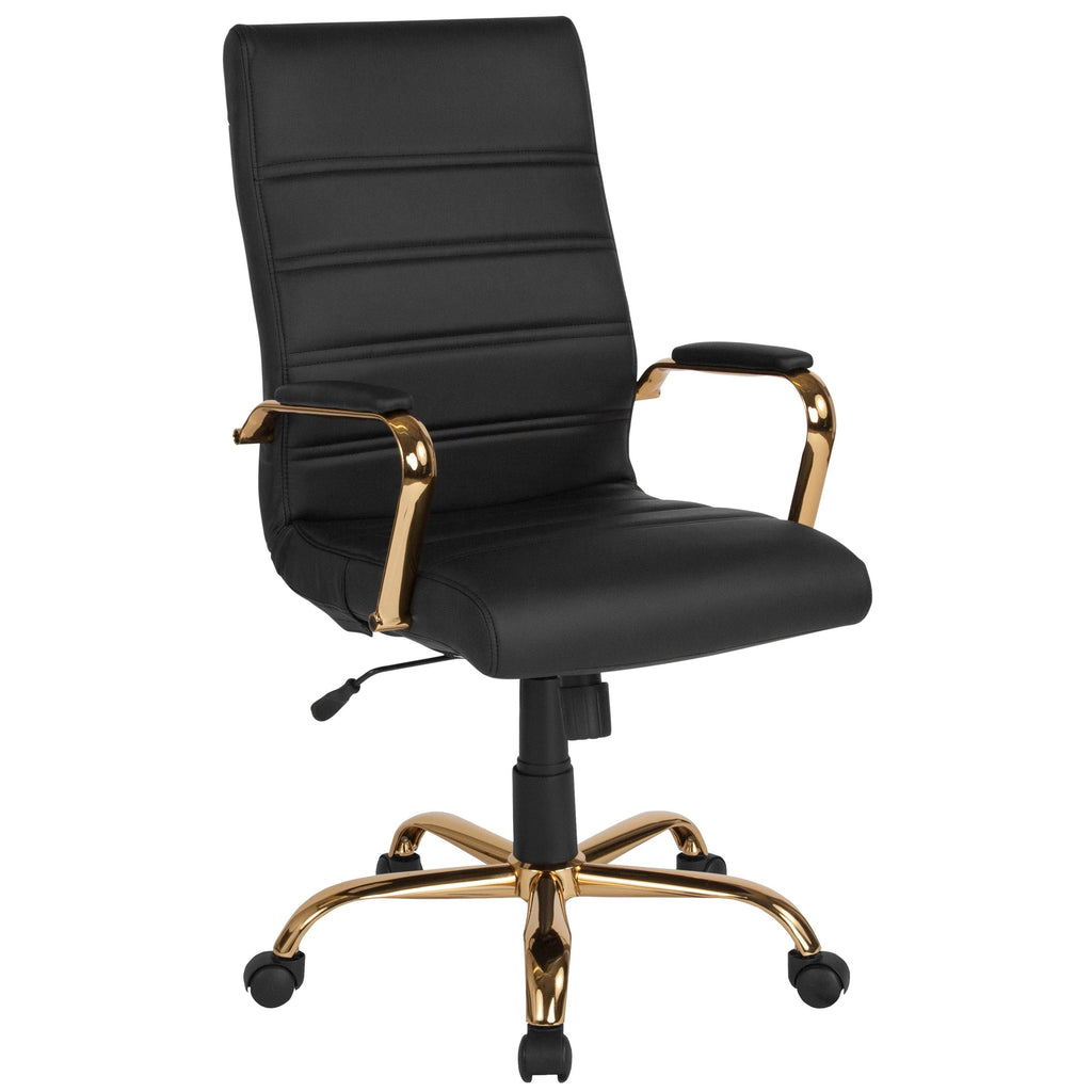 High Back Bonded Leather Executive Swivel Chair U504757