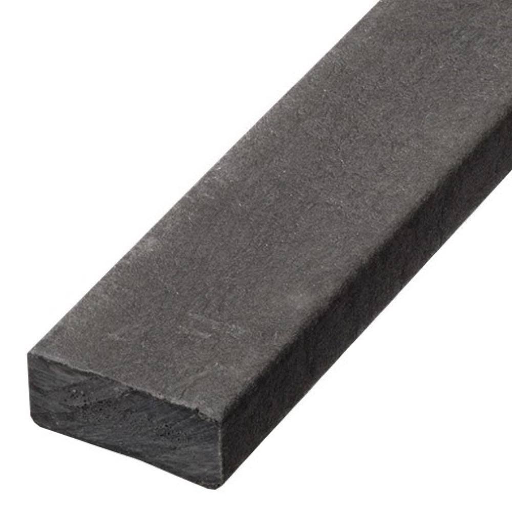 Black Recycled Plastic Edging Lumber 2 in. x 4 in. x 8 ft. Q770