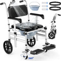 Foldable Aluminum Shower Chair with Wheels C6567
