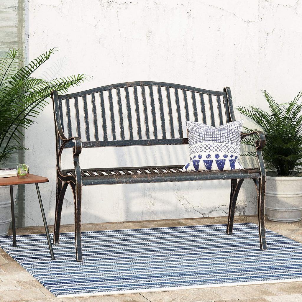 Bronze Cast Aluminum Bench V37232