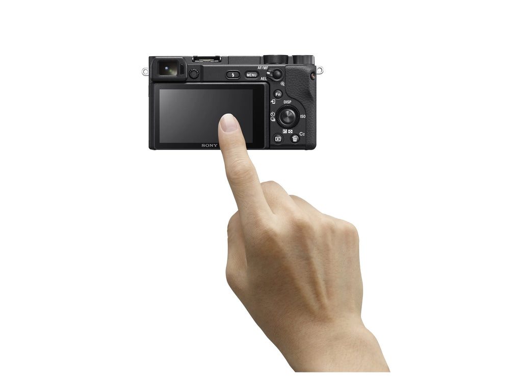 Black Mirrorless Digital Camera 24.2 MP APS-C 4K with 18-135mm Lens U8986