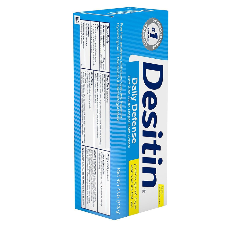 Zinc Oxide Diaper Rash Cream 4 oz (Pack of 2) J2366