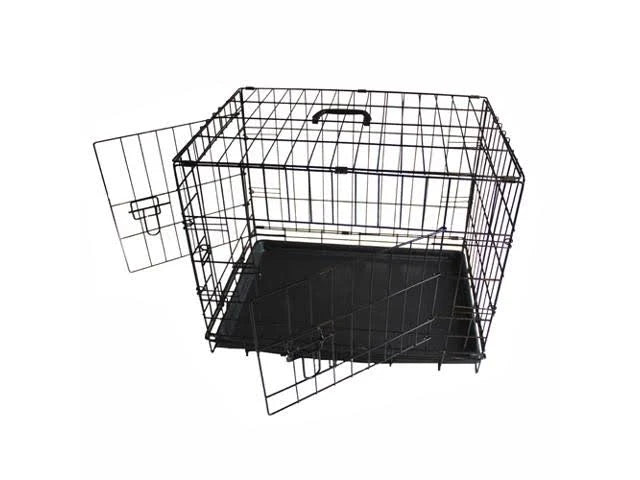 Foldable Double Door Pet Crate with Divider B6897