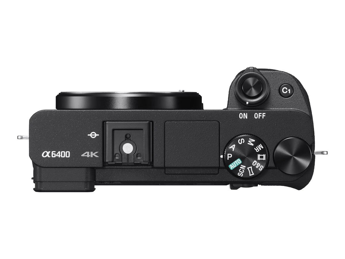 Black Mirrorless Digital Camera 24.2 MP APS-C 4K with 18-135mm Lens U8986