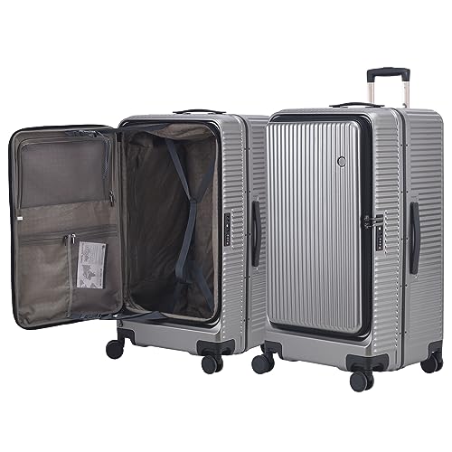 White 29 Inch Lightweight Hardshell ABS+PC Checked Luggage with TSA Lock P322