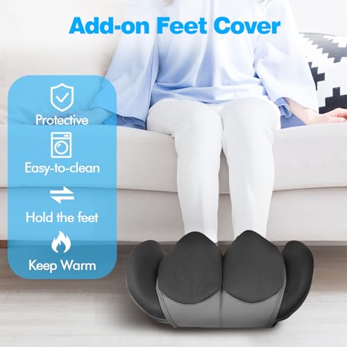 Electric Shiatsu Foot Massager with Heat, Adjustable Vibration Speed U519233