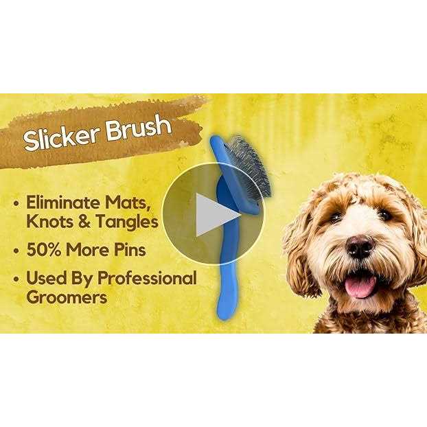 Dog Slicker Brush for Grooming Pet Hair W754767