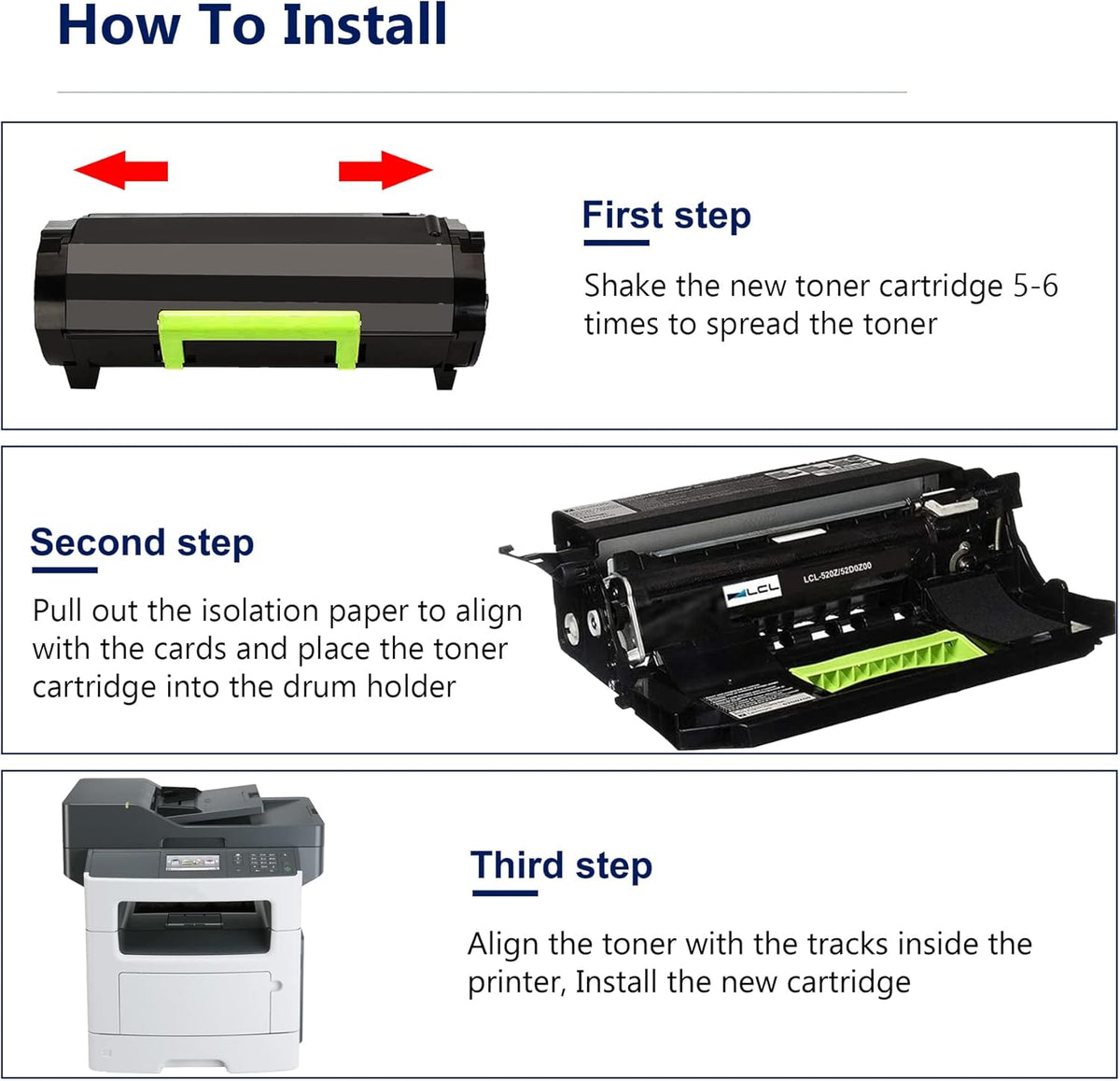 Black Compatible Toner Cartridges 3 Pack A696896