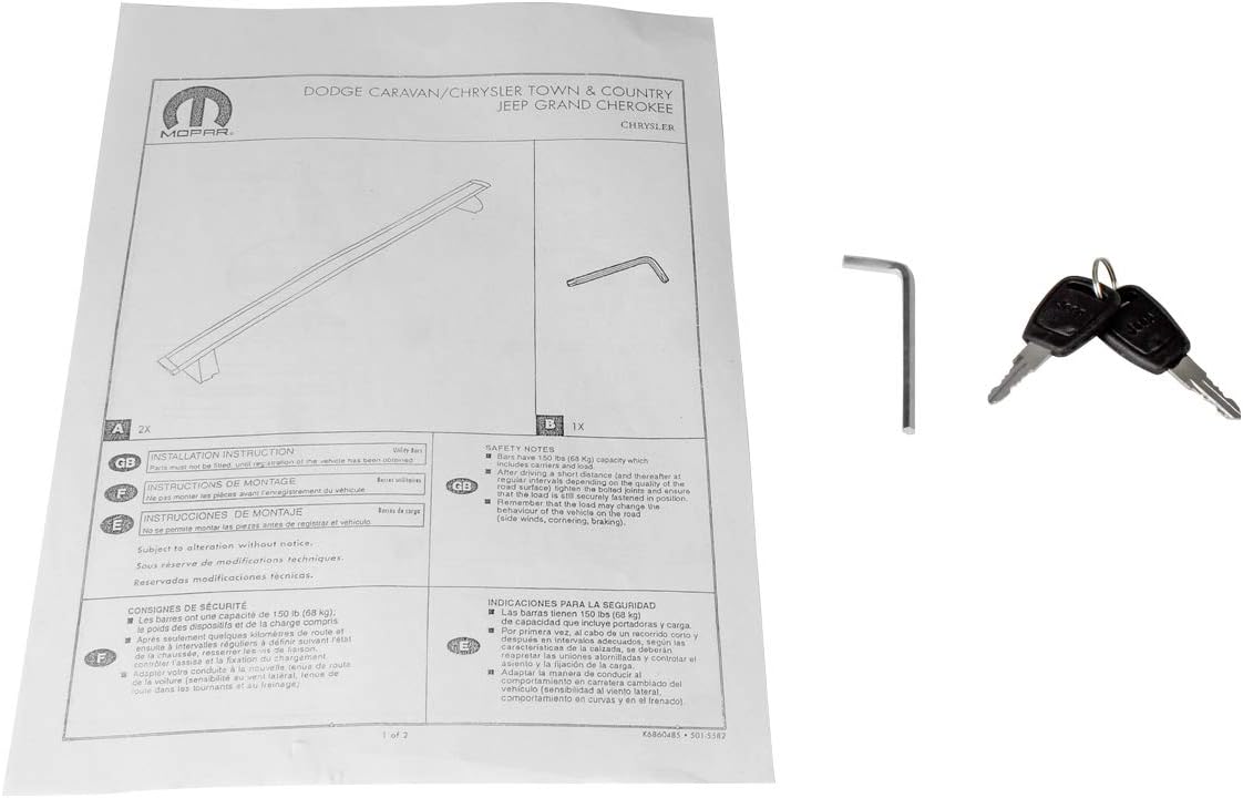 Black Roof Top Cross Bars Rack Cargo Carrier F4557