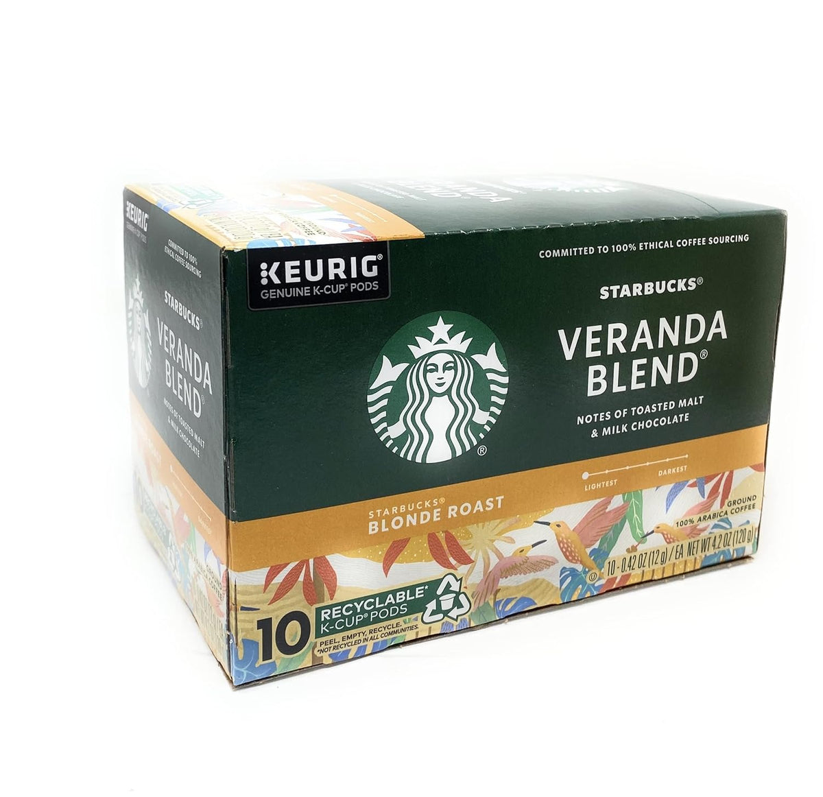 10 count Blonde Roast K-Cup pods K74072