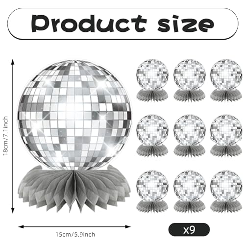 Silver Flat Disco Ball Centerpieces I8712