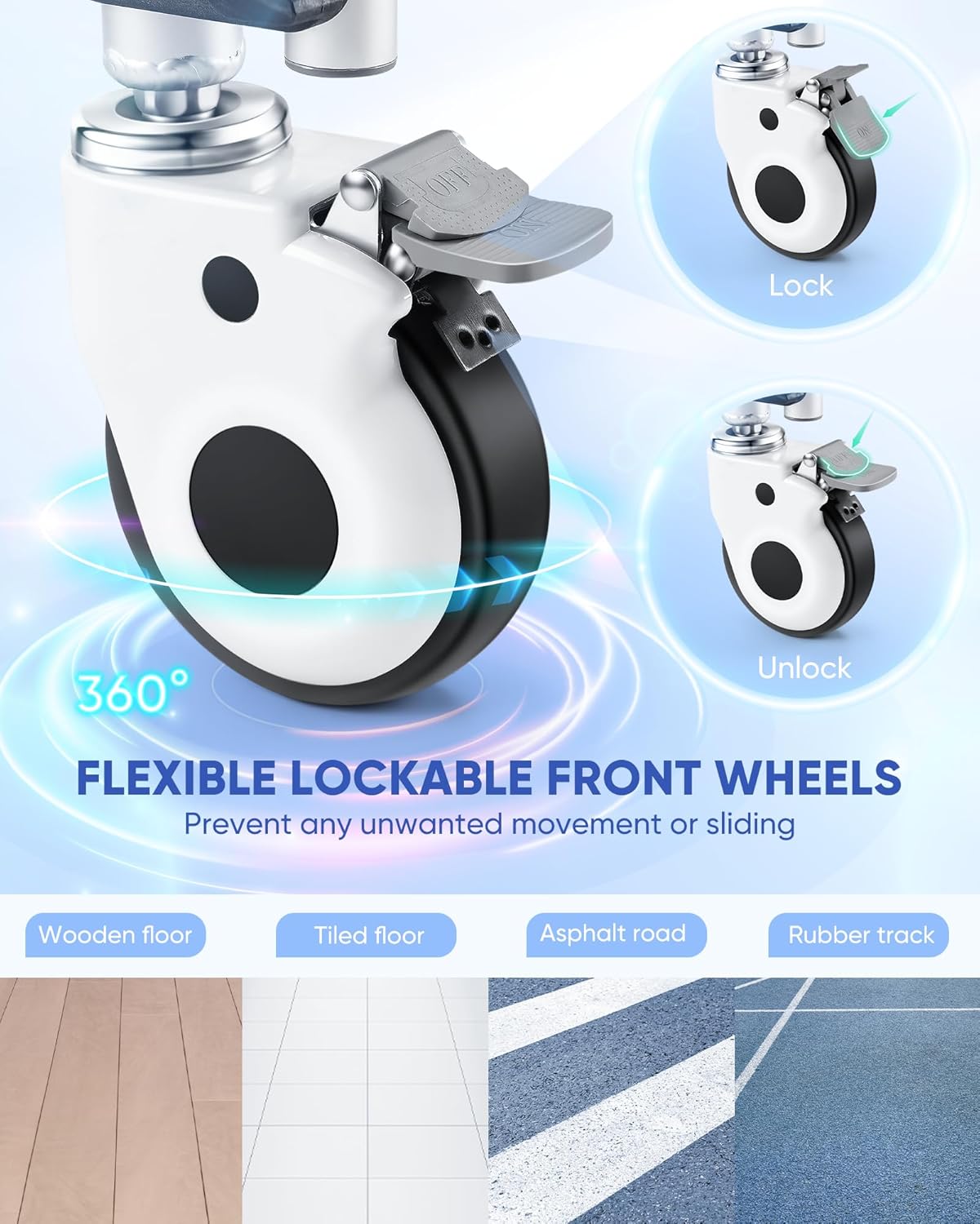 Foldable Aluminum Shower Chair with Wheels C6567