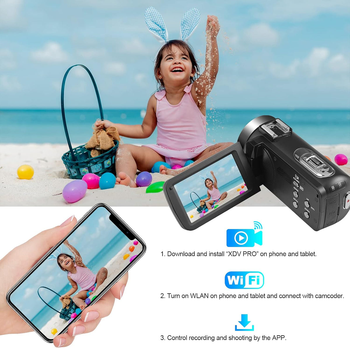 4K 48MP 60FPS WiFi Digital Camera with 18X Zoom A706
